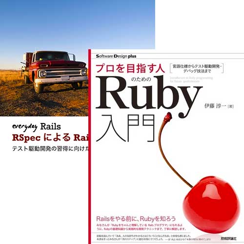プロを目指す人のためのRuby入門、Everyday Rails - RSpecによるRailsテスト入門の表紙画像